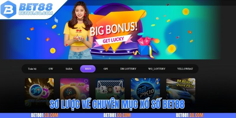 Sơ lược về mục giải trí xổ số Bet88